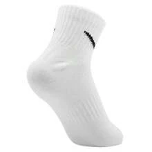 3 Pairs Nike Sports Leg Warmers Set, White Mid-Calf Leg Warmers, Daily Casual & Fitness Essential, Non-Slip Breathable Lightweight, Unisex, Suitable For All Seasons - 白色 - 查看 4
