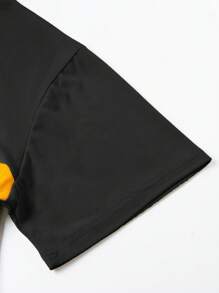 تي شيرت رجالي كاجوال جديد للصيف بأكمام قصيرة وياقة دائرية، طباعة جرافيكية بألوان متباينة، لياقة بدنية وأنشطة خارجية