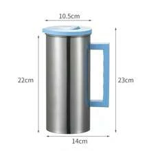 1,8L Große Kapazität Anti-Überlauf Edelstahl Wasserflasche, Kalt & Heiß Dual Nutzung, geeignet für Outdoor, Büro und Zuhause
