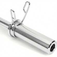EZ Bar, EZ Curl Bar 4ft, Barbell Bar, Barbell Weight Bar With 2 Spring Clips - Style2 - View 3