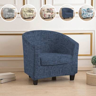 2pcs/Set Stretch Double-Layer Semi-Circle Single Sofa Cover, Universal Fit Curved U-Shaped Club Leisure Chair