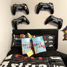 10 Pcs Video Game Party Balloons, Giant Video Game Controller Mylar Foil Balloons Game On Balloons For Gaming Theme Birthday Party Video Game BabyShower Decorations Supplies