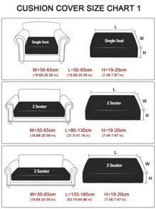 1PC Waterproof Jacquard Living Room Sofa Cushion Cover Polyester Home Non-slip Sofa Protective Cover