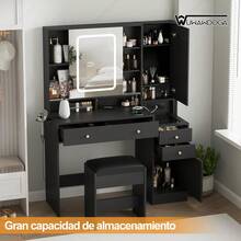 Vanities & Vanity Benches - Black - View 2