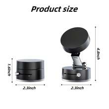 1pc Magnetic Car Phone Holder, Black/White/Pink - Universal Mini Alloy Car Mount Holder For GPS, Phone, Dashboard Mount, Suitable For Most Vehicles, Waterproof