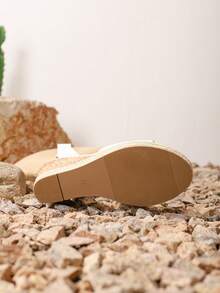 Women's Ankle Strap Buckle Espadrilles Fashion Thick-Soled Wedge Sandals Comfortable Braid Platform Sandals Peep Toe Wedges - 白色 - 查看 7