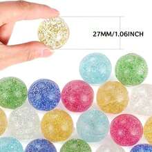 1/5/10/15/20/30/40/50/60/80/100个闪亮弹力球，成人派对礼品和奖品袋填充物，皮纳塔填充物，生日礼物，礼盒装饰，减压小礼物 - 彩色 - 查看 4