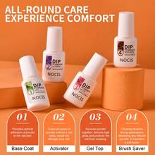 32 Pcs Dip Powder Nail Kit Starter, 20 Colors Spring And Summer  Macaron Pink Dipping Powder Liquid Set With Base Top Coat Activator Brush Saver For Nail Salon DIY At Home Gift Set - 彩色 - 查看 6