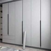 1卷哑光白色自粘可移除PVC壁纸，防水，可水洗，适用于橱柜和墙壁装饰保护膜 - 白色 - 查看 4