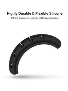 1pc Multifunctional Desktop Cable Organizer, Black Wire Manager, Data Cable Storage Holder Back To School