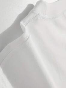 VHUTHK (180 Pure Cotton T-Shirt) Printed With The Letters' BRANDNAME 'and Lip Print, Casual Pure Cotton Print For Men's Summer Round Neck Short Sleeves - 白色 - 查看 4