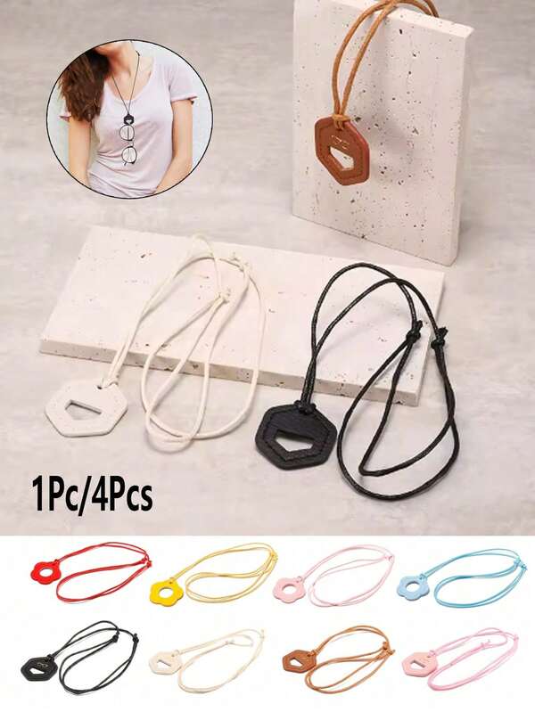 1/4 Pcs Anti Fall Reading Eyewear Clip Lanyard Eyewear Protector Eyeglass Chain Holder Hanging Neck Strap Rope Glasses Lanyard Glasses Storage Case Sunglasses Box Portable Fashion Eyewear Hanging Neck Strap For Outdoor Travel & Everyday Use, Secure Eyewear Storage & Fashion Accessory, Strap For Glasses, Casual Style Accessory, Handcrafted Look
