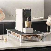 Coffee Machine Stand Capsule Pod Holder Storage Drawer Organizer UK - Silver - View 2
