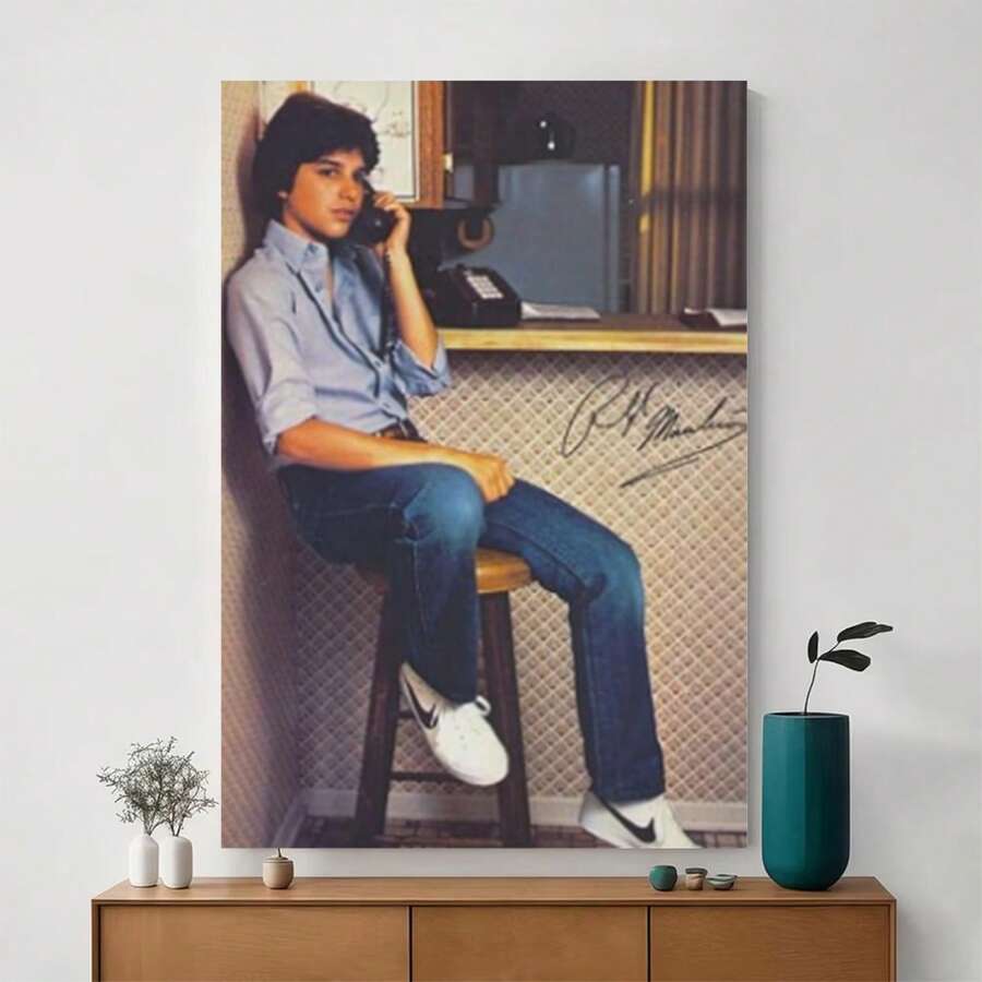 Framed Ralph Macchio Movie Star Poster Wall Art Scroll Canvas Painting Picture Living Room Decor Home
