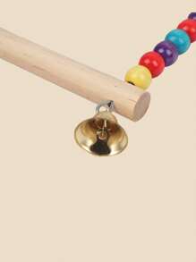 1 pièce/2 pièces Jouet à bascule coloré avec cloche pour cage d'oiseau de compagnie, nid. Jouets à suspendre de hamac aux couleurs assorties pour divertir les animaux de compagnie