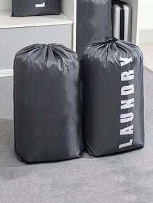 Torba na pranie, organizer na brudne ubrania, materiałowy kosz na pranie, podróżna torba na pranie, wystarczająco duża, przenośna, do sypialni, łazienki i pralni, prosta konstrukcja, duża pojemność do przechowywania koców, łatwe dopasowanie kosza na pranie lub kosza, nadaje się do prania w pralce, niezbędne rzeczy do akademika, niezbędne rzeczy do szkoły, niezbędne rzeczy do podróży, przybory szkolne, akcesoria szkolne, powrót do szkoły, studenci uniwersytetu - Wielokolorowe - Zobacz 3