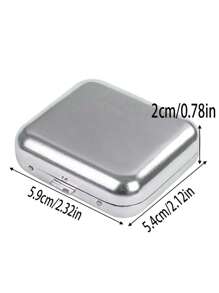1 pieza Mini cenicero de metal, cenicero de bolsillo portátil, accesorios de cigarrillo para exteriores, cenicero de coche creativo