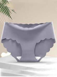 8pcs Women Seamless Underwear, Breathable Mid Waist Cotton Gusset Panties For Girls, Plus Size