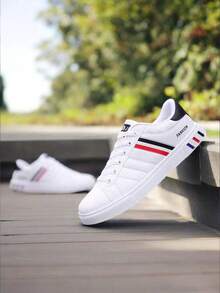Men Sneakers - White and Red - View 2