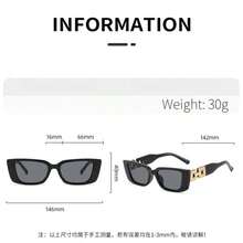 1/2/3 piezas Gafas con marco de plástico retro con diseño geométrico para uso al aire libre y viajes, accesorios de moda decorativos, accesorios de playa para mujeres, gafas, ropa básica de otoño e invierno para mujeres, cadena de regalo casual de negocios, vestido elegante, adecuado para vacaciones en la playa, al aire libre, viajes