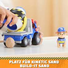 Spin Master PAW PATROL - Mix's Mixing Truck Construction Vehicle With Mix Figure (Basic Vehicle), Toy For Children From 3 Years