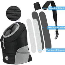 NetHong Pet Dog Carrier Puppy Keep Travel Mesh Backpack Front Travel Ourdoor Portable Shoulder Bag - Black - View 4