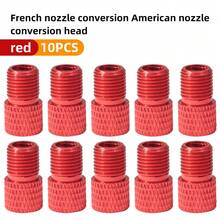 Accesorios para bicicleta de carretera de velocidad única VXM, incluido un adaptador de válvula francesa a americana, de válvula Presta a Schrader, y una bomba - Multicolor - Ver 12