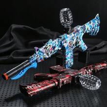 激动人心的 M416 电动球爆破玩具 - 高速、金属饰面、可充电，带眼镜 - 夏季生日复活节派对的完美礼物（不含子弹） - 彩色 - 查看 4