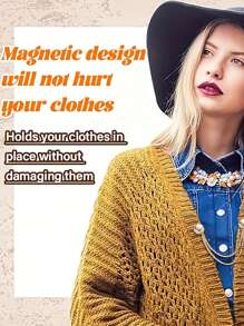 2pcs Elegant Pairs Of Trousers And Magnetic Cuffs, Adjustable, Detachable And Durable Alloy Material, Leg Fasteners, Rolled-Up Leg Fasteners And Collar Fasteners, Seamless Magnetic Fasteners For The Hem Of Short T-Shirts, Fashionable Outdoor Accessories For Both Men And Women