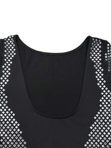 时尚女式亮钻长袖露背开叉长裙适合日常穿着、节日、生日派对和正式场合婚礼宾客鸡尾酒会礼服