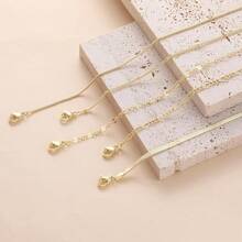 MBW Gold Bracelets Women, Dainty 14K Gold Plated Bracelet Stack Beaded Chain Bracelet Set Thin Small Cute Paperclip Bracelets Fashion Waterproof Jewelry Gold Accessories Women - 樣式2 - 查看 6