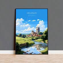 1 peça/3 peças Pôsteres de arte de parede Moldura opcional Viagem moderna Paisagem de viagem Pôsteres de cidade Ilhas da Costa Azul Dias ensolarados Belas paisagens Pintura em tela Arte de parede Adequado para decoração de quarto e casa