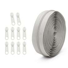 1 Bộ = 4,5 mét Khóa kéo + 10 Chiếc Khóa kéo, 3# Khóa kéo Nylon trong 20 Tùy chọn màu sắc, Khóa kéo phù hợp với Màu khóa kéo, Thích hợp để Thay thế May May Quần áo, Túi xách và Dệt gia dụng - nhiều màu - Xem 29