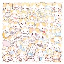 100pcs Cute Cat Stickers Cartoon Cotton Candy Kitten Decal Funny Animal Stickers Kawaii Kitty Stickers Aesthetic Stickers Pack Vinyl Waterproof Stickers For Water Bottle,Computer,Laptop,Phone,Luggage,Notebook,Fridge
