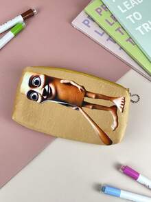 1 pezzo (12 cm/4,72 pollici) Astuccio minimalista ma unico, disponibile in giallo/verde/rosa/blu, borsetta per matite a forma di animale strano, regalo perfetto e da collezione, per il ritorno a scuola, forniture scolastiche, astuccio per matite, borsa per la scuola