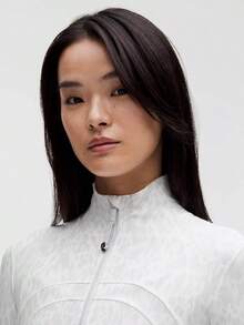 Define Jacket Nulu Women's Lightweight, Full Zip Running Track Jacket-For Yoga Gym Running-Sweat-Wicking-Yoga-All Seasons Sport-Spring/Summer-Autumn/Winter-Back To School - Contour Spot White Multi - 查看 4