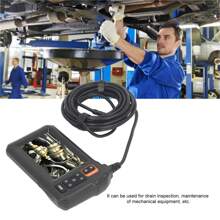 Brillo Ajustable Industrial HD 1920 x 1080P Digital Borescope Set, Endoscopio Industrial Impermeable Lente de 8mm Endoscopio Industrial Cámara de Inspección con Pantalla IPS de 4.3" y 8 LED para Mantenimiento de Automóviles inspección de tuberías de drenaje mantenimiento de equipos mecánicos - Imagen Giratoria: 180°, la pantalla soporta cambio de color blanco y negro - Negro - Ver 2