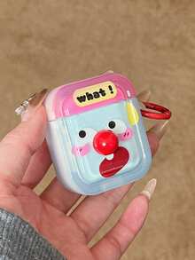 1 件红鼻子表情蓝牙耳机盒适用于 Apple 1/2/3/4、Pro/Pro2 保护套