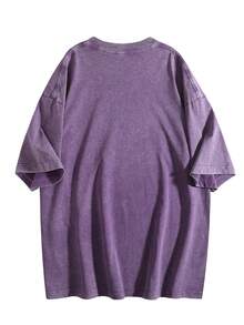 Western Cowboy Riding Printed Batik Washed T-Shirt, Simple And Versatile.