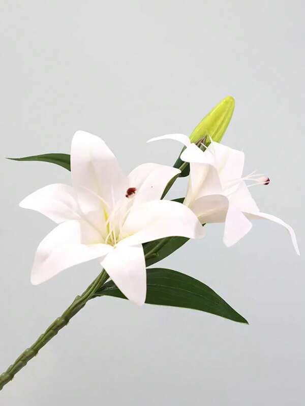 ساق زهرة الليلي الاصطناعية، 1 قطعة نبات ليلي مزيف لديكور المنزل والمكتب، ترتيبات زهور DIY، مثالي للأعراس والحفلات ومراكز الأعمال