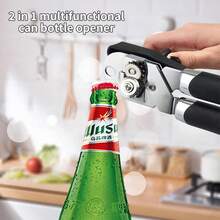 KitchenAid Classic Multifunction Can Opener And Bottle Opener Easy To Use, Razor Sharp Stainless Steel Cutting Wheel, Soft Ergonomic Handles, Colorful Style Optional - màu đen - Xem 4