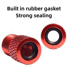 Accesorios para bicicleta de carretera de velocidad única VXM, incluido un adaptador de válvula francesa a americana, de válvula Presta a Schrader, y una bomba - Multicolor - Ver 6