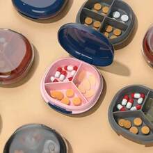 Portable Silicone Pill Case - Travel Pill Box With Multiple Compartments, Transparent Lid And Compact Design, Suitable For Daily Medication And Travel Essentials, Wallet Pill Box - Multicolor - View 8