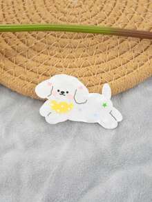 1PC Adorable Multi-Colored Small Animal And Kitten Pattern Acrylic Hairpins, Hair Clips, And Hair Accessories, Suitable For Daily Use., Claw Clips, Hair Claws, Hair Slide, Hair Barrettes - Multicolor - View 16