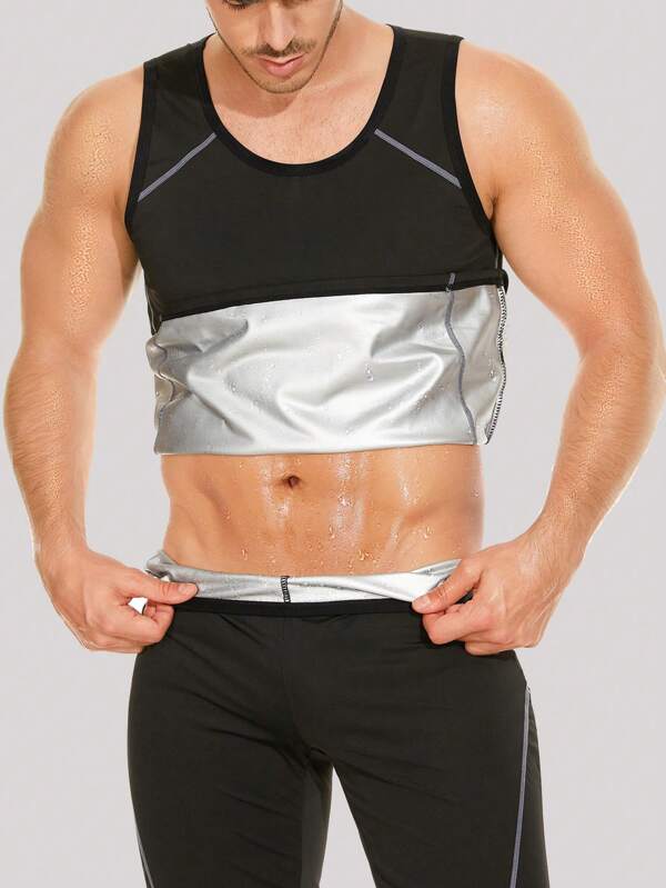 1pc Men's Sweat Activewear Workout Tank Top