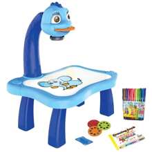 Mesa Projetora Para Desenhar Multikids Play e Learn Azul +4 Anos