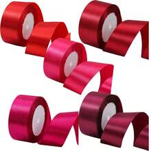 5 件/套 1.5 英寸宽缎带，适用于 DIY 玫瑰、万圣节、圣诞节和礼品包装、丝带装饰、蛋糕礼品包装、婚礼派对蝴蝶结、工艺品、缝纫、刺绣 - 彩色 - 查看 12