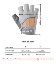 1 par Guantes deportivos de media-mano, apropiados para ciclismo, conducir motocicleta y esquiar, guantes negros