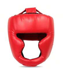 1 pieza Protector de cabeza de boxeo/MMA de cara cerrada, equipo de protección para entrenamiento en deportes de combate