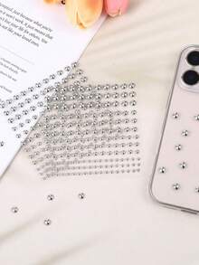 1650/1320/825/495/330/165件 3-6毫米镀银亚克力 Y2K 性感身体首饰贴纸 + 镊子，假鼻环耳钉贴纸，假眉环和唇环非穿孔身体首饰，适合派对和音乐节的面部宝石 - 銀色 - 查看 10